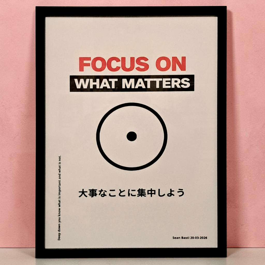 Poster - Focus on what matters