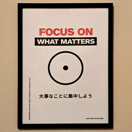 Poster - Focus on what matters
