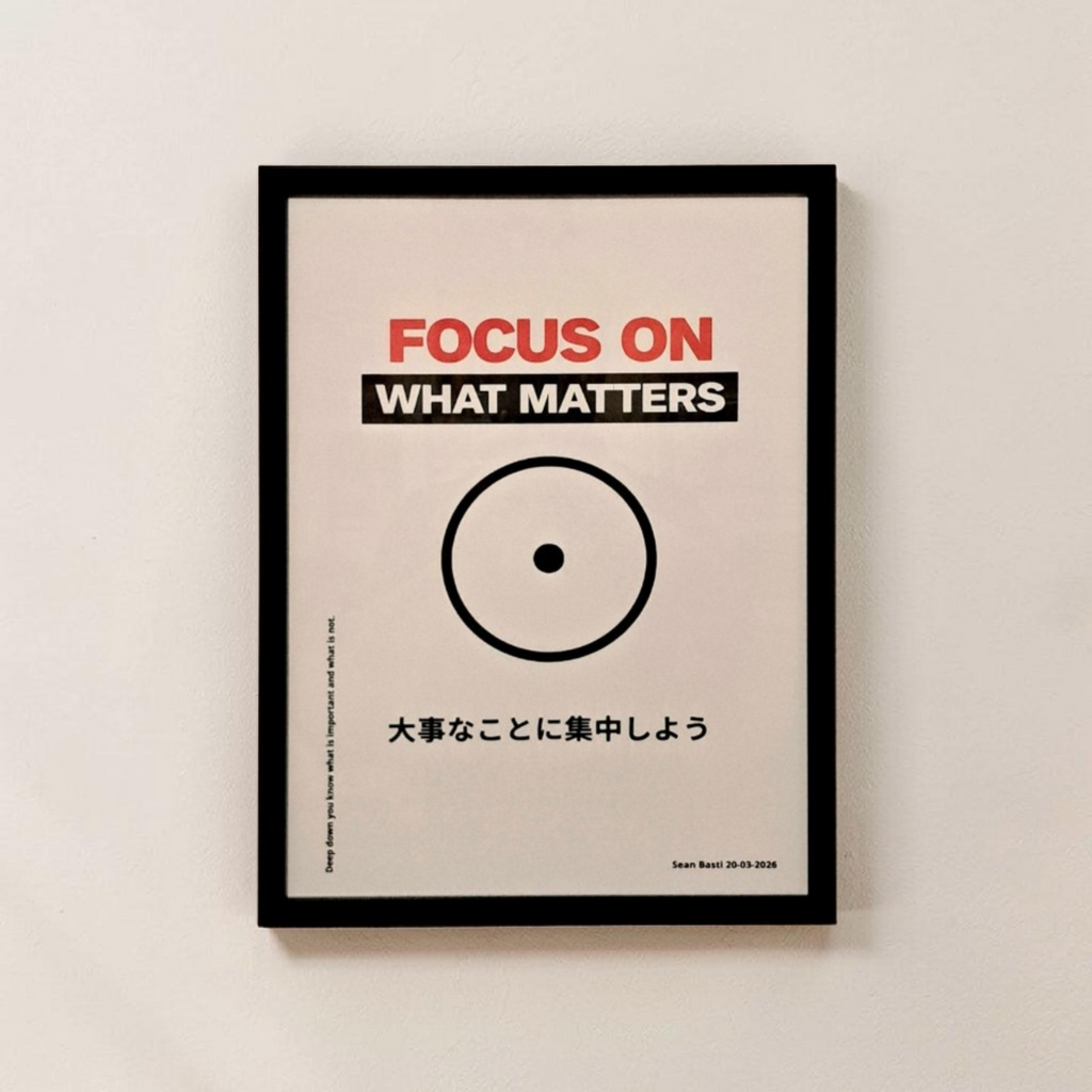Poster - Focus on what matters